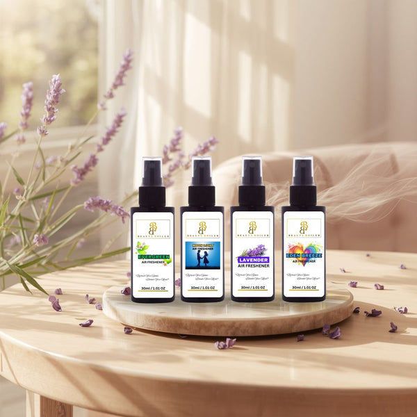 AIR FRESHENER 30 ML MINIATURE COMBO OF EVERGREEN MOON LIGHT LAVENDER AND EDEN BREEZ