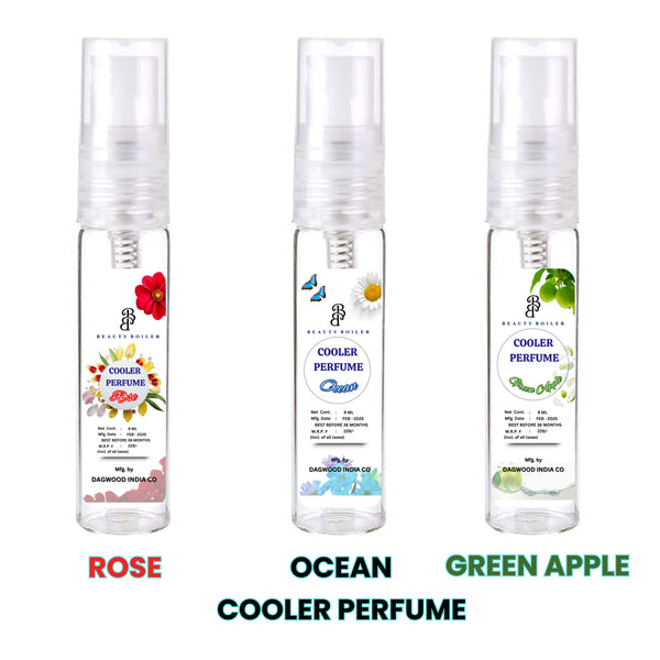 Cooler Perfume Trio – Rose, Ocean & Green Apple