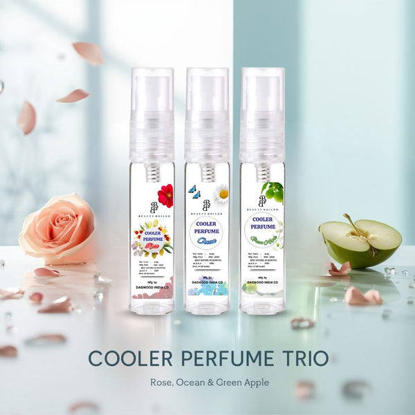 Cooler Perfume Trio – Rose, Ocean & Green Apple
