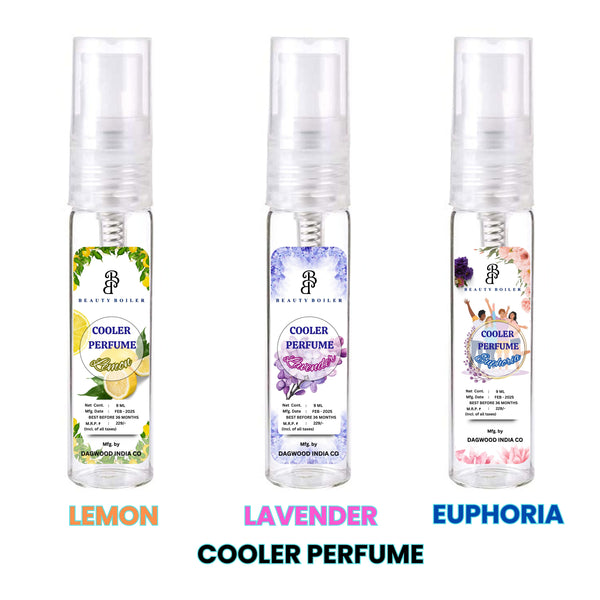Cooler Perfume Trio – Lemon, Lavender & Euphoria